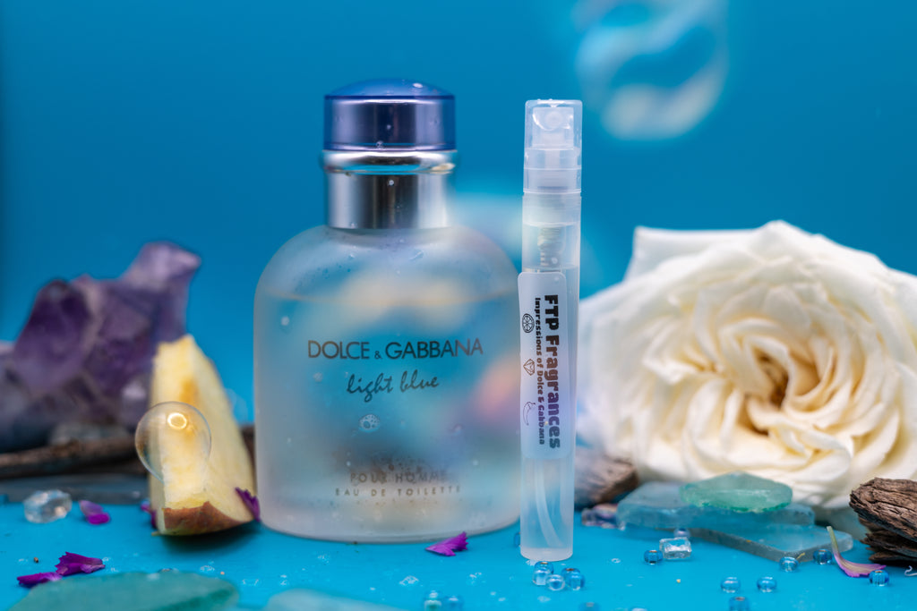 FTP Coastal Edge 5ml fragrance decant sample hand-decanted from Dolce and Gabbana Light Blue Pour Homme EDT fresh aquatic citrus