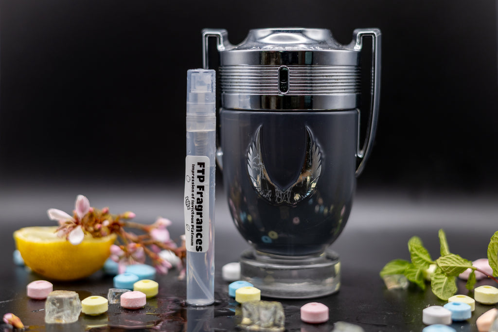 FTP Royal Platinum 5ml fragrance decant sample hand-decanted from Paco Rabanne Invictus Platinum EDP fresh aromatic woody