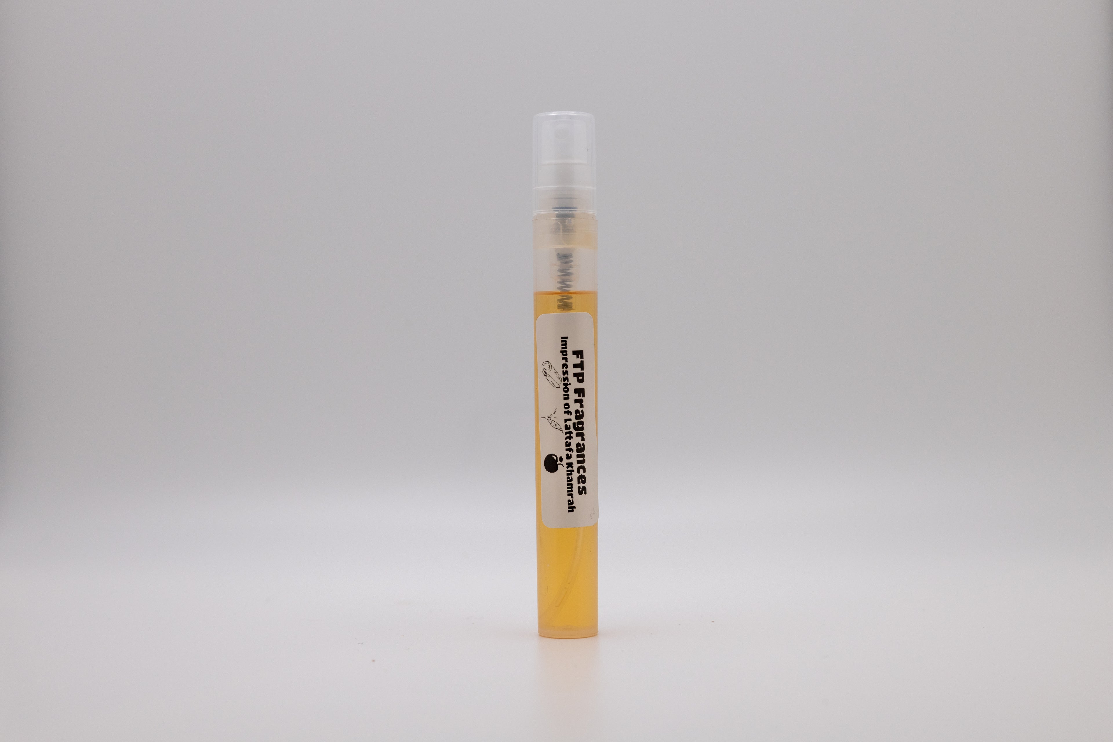 FTP Amber Reserve 5ml fragrance decant sample hand-decanted from Lattafa Khamrah sweet oud vanilla amber oriental fragrance