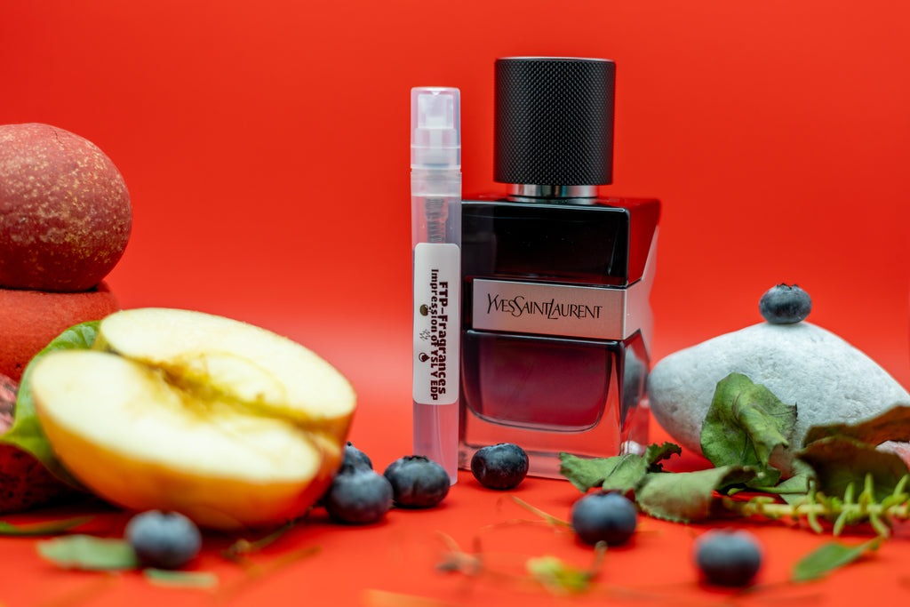 FTP Amber Authority 5ml fragrance decant sample hand-decanted from YSL Y EDP fresh citrus ginger amberwood masculine scent