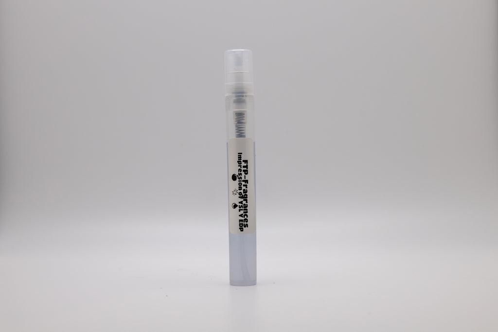 FTP Amber Authority 5ml fragrance decant sample hand-decanted from YSL Y EDP fresh citrus ginger amberwood masculine scent